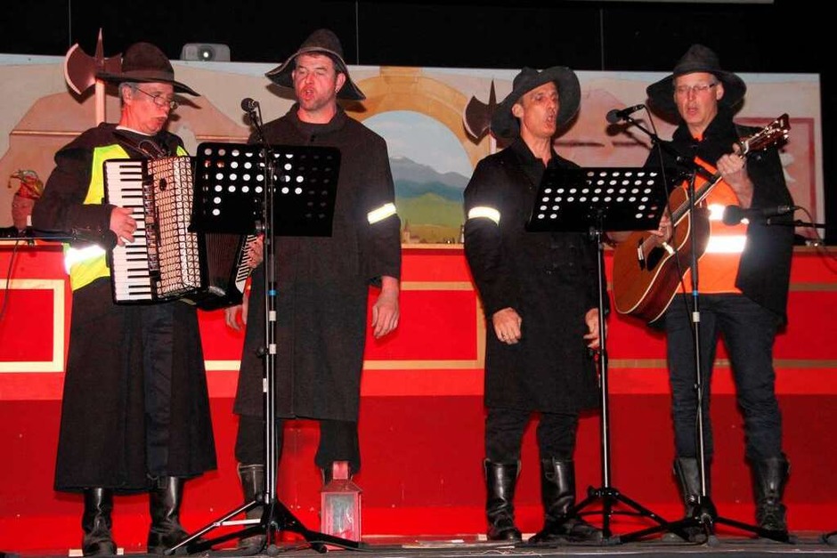 Die Nachtwanderer von links Fritz Dreyer, Wolfram Fünfgeld, Tilo Sum und Stefan Ehrler. (Foto: Sabine Model) Die Nachtwanderer von links Fritz Dreyer, Wolfram Fünfgeld, Tilo Sum und Stefan Ehrler. (Foto: Sabine Model)