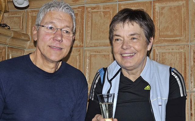 Auf den Erfolg der Tochter: Dorothea und Roland Bhler   | Foto: Kaufhold