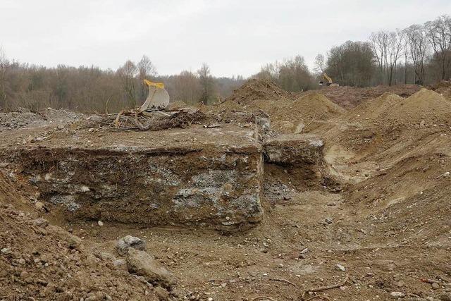 Niederlnder kartiert Bunkerruinen in Neuenburg