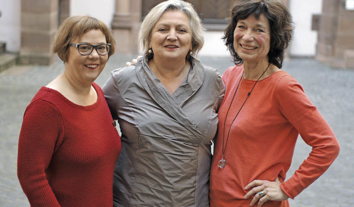 Spitzentrio der Unabhängigen Frauen (v...nittel, Irene Vogel, Martina Herrmann   | Foto: eggstein