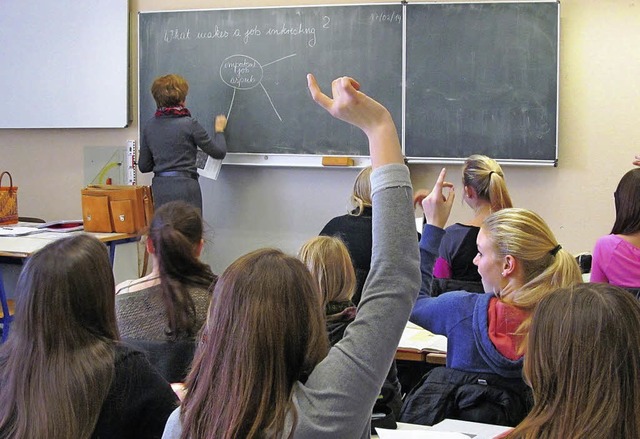 Schlerinnen und Schler knnen knfti...o-Hfler-Realschule  bilingual lernen.  | Foto: christoph Mller