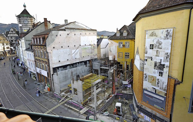 Lange war von auen nicht viel von der... Museumsneubau deutliche Fortschritte.  | Foto: rita eggstein