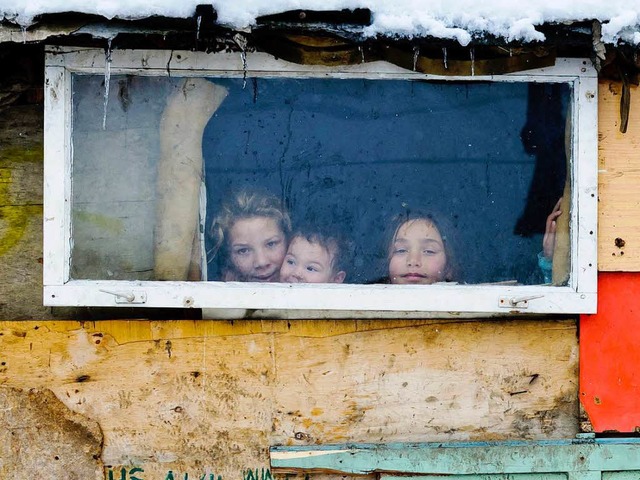 Romakinder in einer Siedlung im Nordwesten von Rumnien  | Foto: dpa