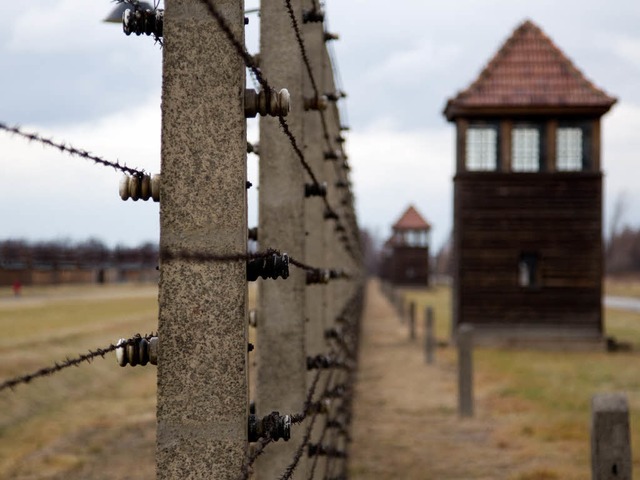 Im Vernichtungslager  Auschwitz wurden...stens 1,1 Millionen Menschen ermordet.  | Foto: Verwendung weltweit, usage worldwide