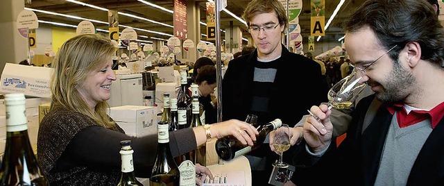 Alle franzsischen Weinregionen sind in Straburg vertreten.   | Foto: Privat