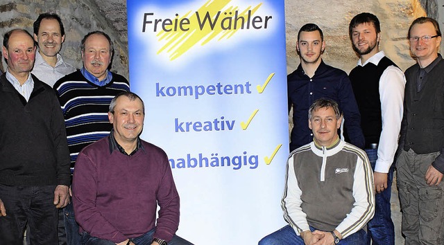 Die Kandidaten der Freien Whler fr d...nckly, Eric Kupries und Michael Hfer   | Foto: zvg