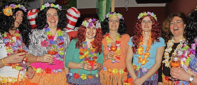 Die Sthlinger Frauenfasnacht schlug h...! Sogar aus der Sdsee reiste frau an!  | Foto: Jutta Binner-Schwarz