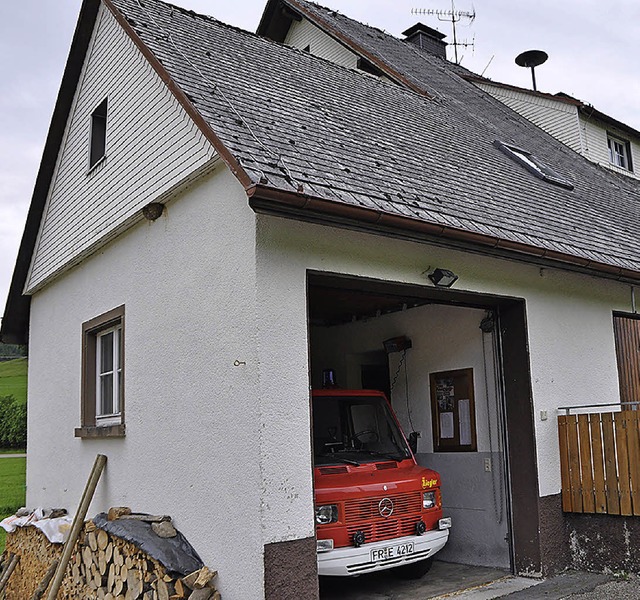 In Langenordnach soll dieses Jahr ein Feuerwehrgertehaus angebaut werden.   | Foto: M. Straub