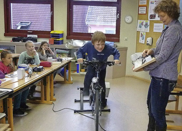 Die Klasse 4 der Grundschule Oberscki...r Energieagentur Schwarzwald-Hochrhein  | Foto: bz