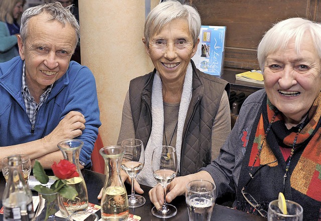 Begeistert von der groen Reise per Bu...wentz, Hilde Eisele, und Heidi Bisang   | Foto: Rita Eggstein