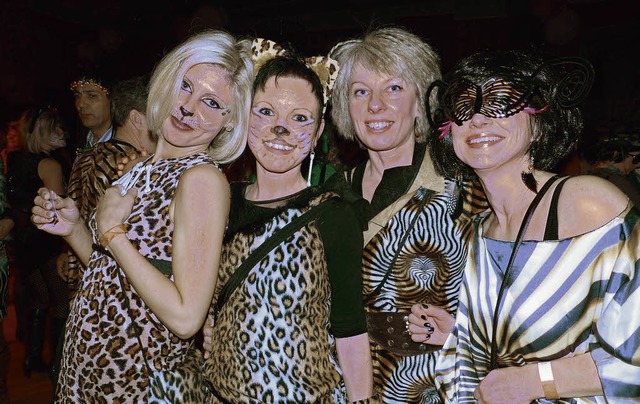 Im Dschungel gibt es wilde Raubkatzen. So auch bei der Big-Party.   | Foto: Marion Rank