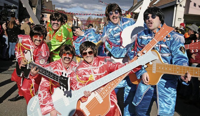 Die Beatles sind auferstanden - zumindest bei der Orschweierer Fasent.  | Foto: Sandra Decoux-Kone