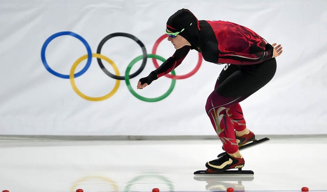 Deutschlands  Eisschnelllufer, hier S...e Medaille bei Olympischen Spielen.     | Foto: AFP