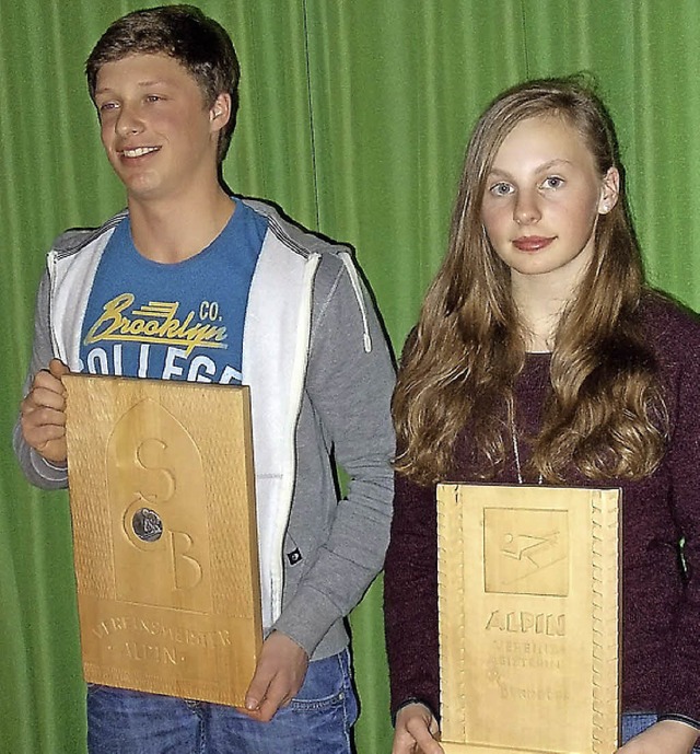Sieger in den alpinen Wettkmpfen wurden Niclas Woll und Tanja Intle-kofer.  | Foto: Norbert Kriegl