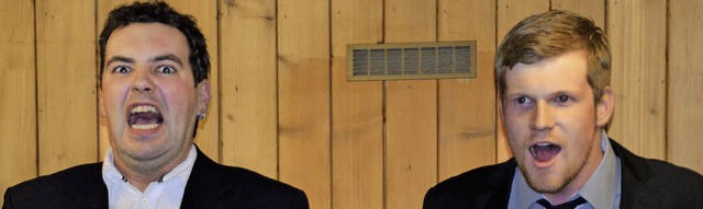 Mario Wursthorn (links) und Markus Fal...ben das Bgeleisen angelassen&#8220;.   | Foto: Markus Straub