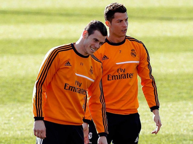 Gareth Bale und Crstiano Ronaldo   | Foto: dpa