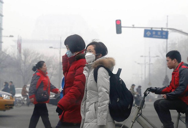 Viele Menschen schtzen sich durch Atemschutzmasken.   | Foto: dpa
