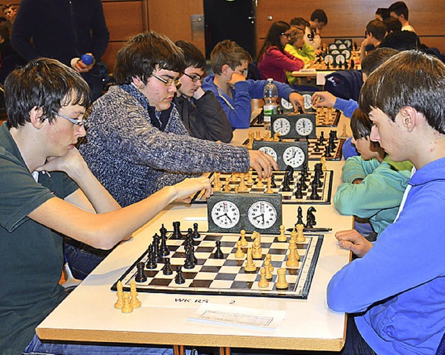 Die Schachspieler der Realschule Sthl...llek, Patrick Gntert und Chris Beil.  | Foto: Privat