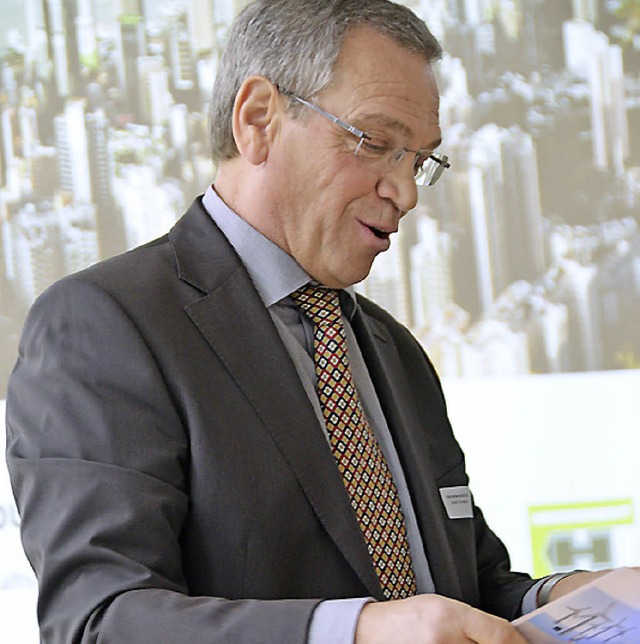 Josef Gruseck von der Herrenknecht AG ...eim 12. Emmendinger Wirtschaftsbankett  | Foto: Gerhard Walser