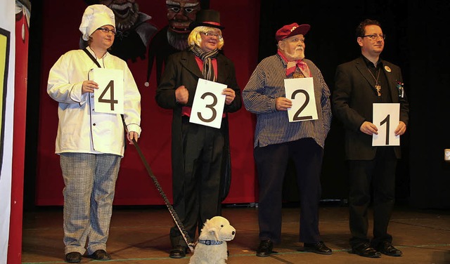 Wahlkampf 2014,  das Publikum stimmte ...ilberlusi der Bleibacher Narrenzunft.   | Foto: Fotos: Karin Heiss