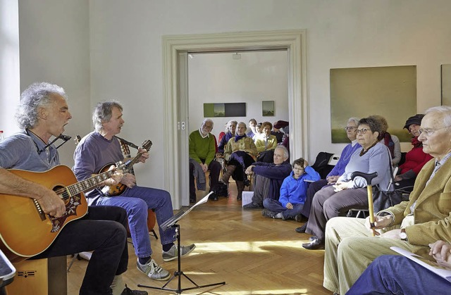 Finissage im Georg-Scholz-Haus mit Goschehobel.   | Foto: Roland Krieg