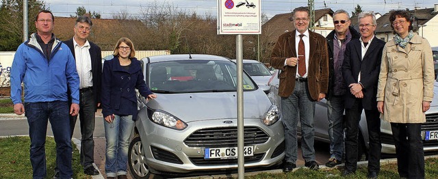 Es hat schon einen festen Platz am Bah...bke (Stadtmobil), Gemeindertin  Hauk.  | Foto: cremer