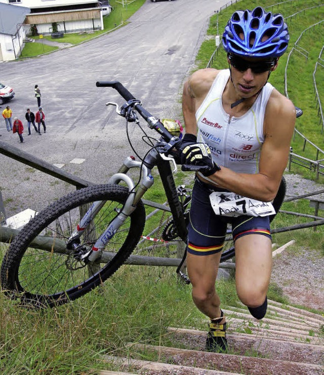 Beim Crosstriathlon ersetzt im Verglei...iathlon das Mountainbike das Rennrad.   | Foto: Patrick Seeger