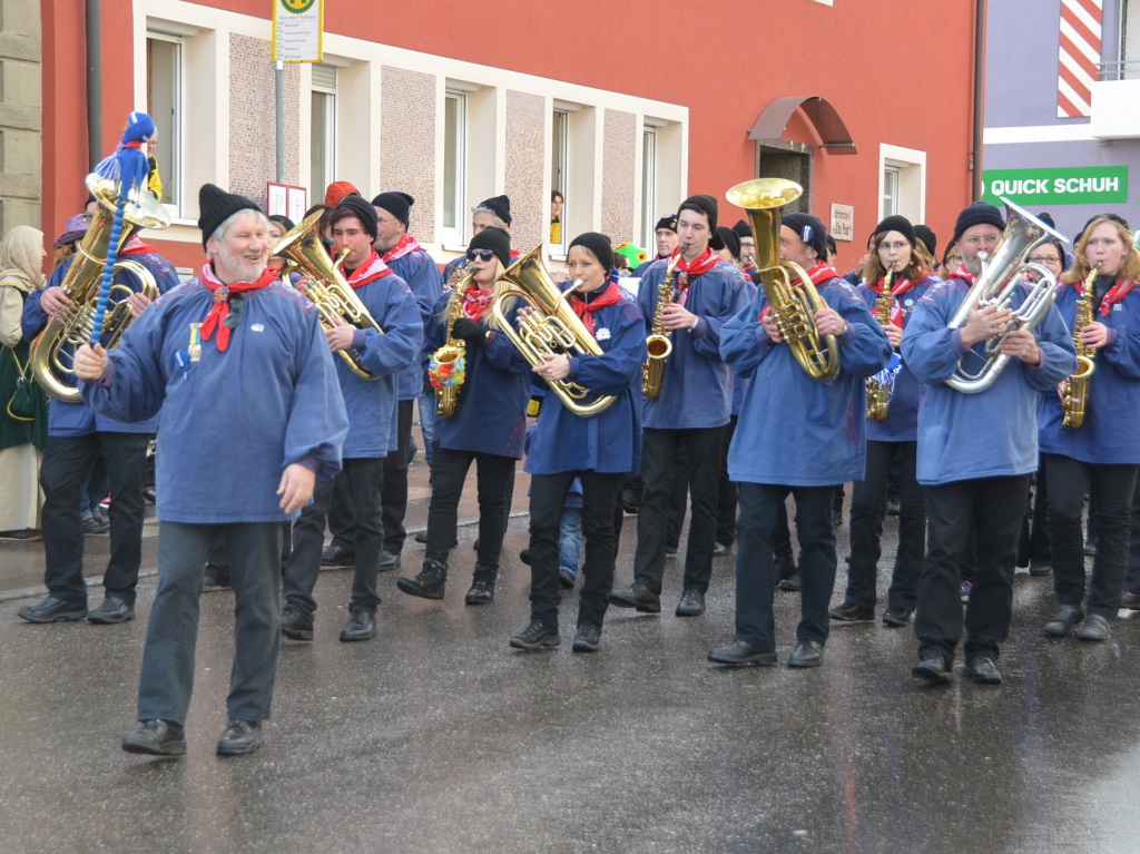 Immer mit dabei: die Narrenmusik