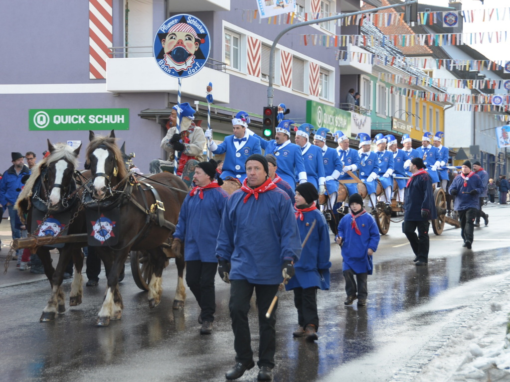 Hoch auf dem Stammen: der Narrenrat.