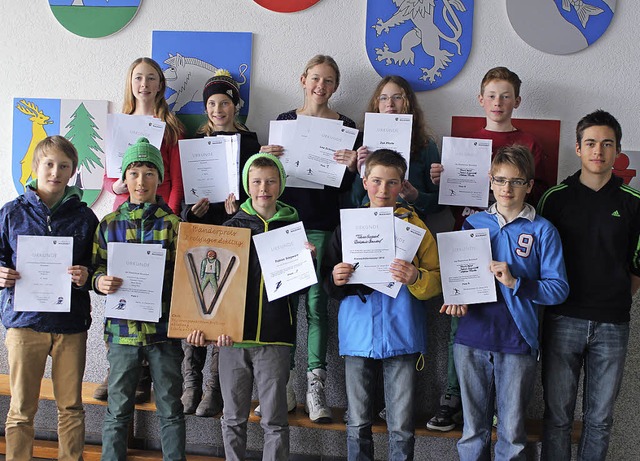 Sie vertraten die Realschule erfolgrei...hlet und siegte beim Deutschlandpokal.  | Foto: Martha Weishaar