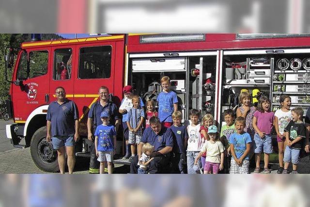 Kindergruppe der Feuerwehr fest verankert