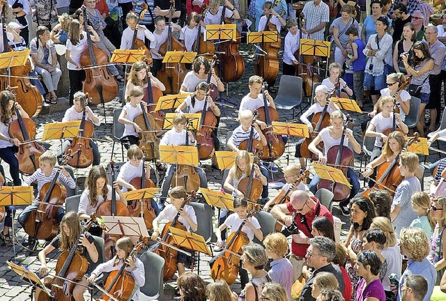 Gemeinsam zu musizieren macht Spa. Da...ration mit dem SWR-Sinfonieorchester.   | Foto: privat