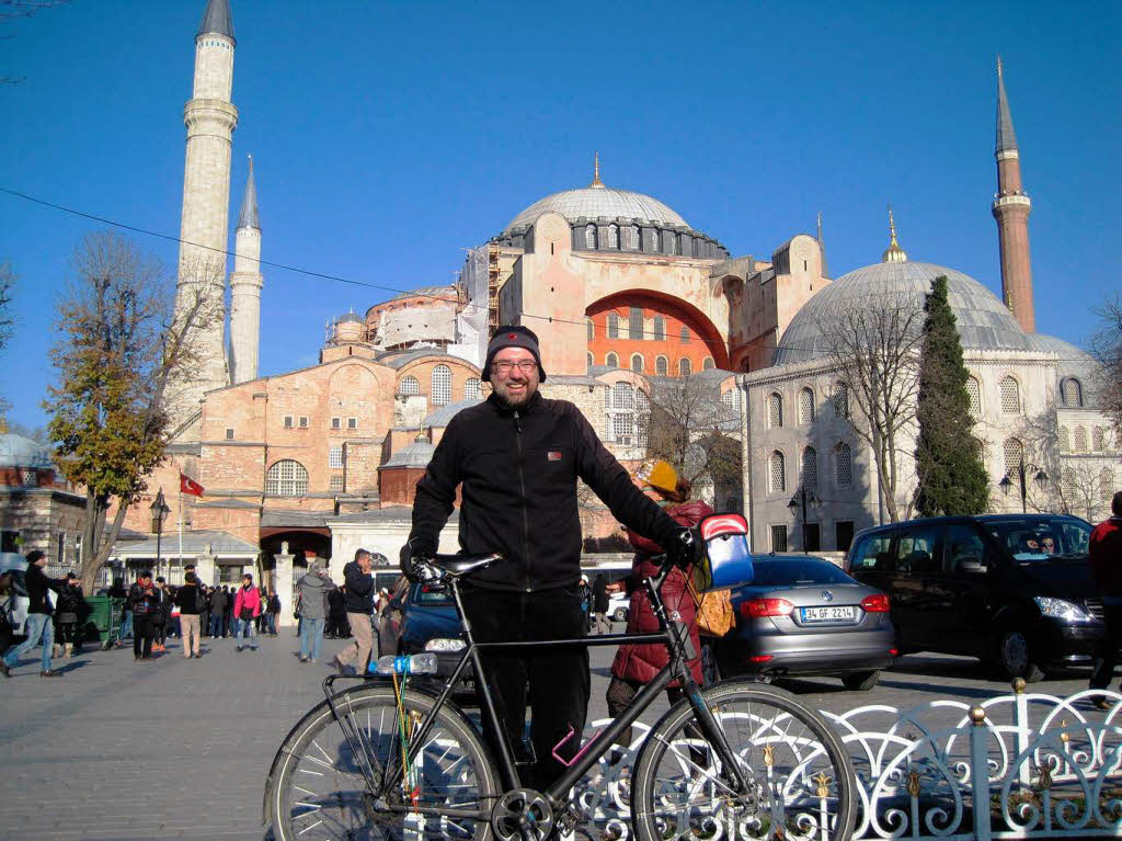 Olaf Witte vor der Hagia Sophia