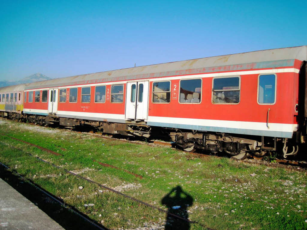 Deutscher Eisenbahnwaggon in Albanien