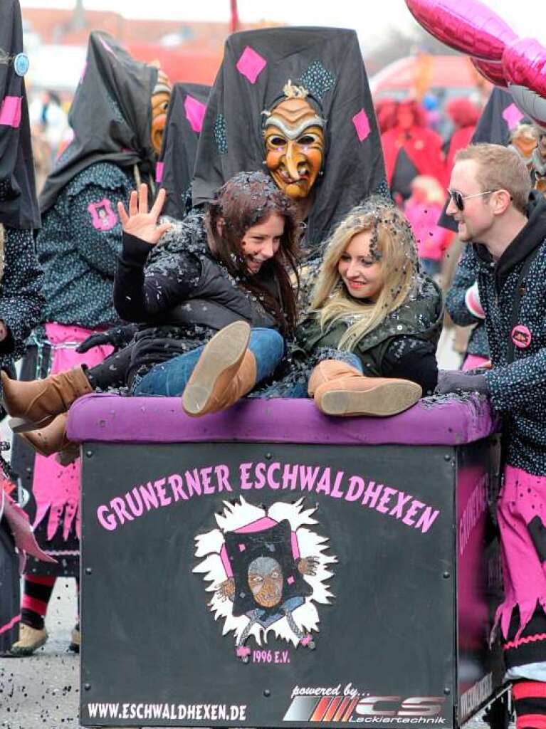 Buntes Treiben in der Kurstadt: der Bad Krozinger Fasnet-Umzug 2014