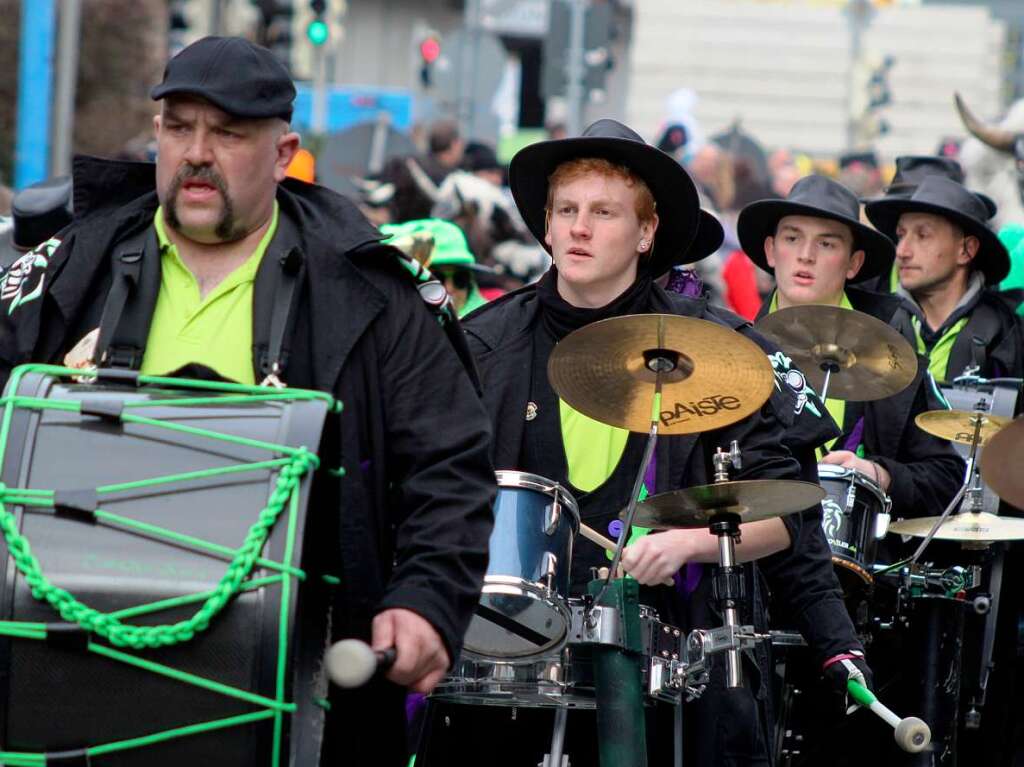 Buntes Treiben in der Kurstadt: der Bad Krozinger Fasnet-Umzug 2014