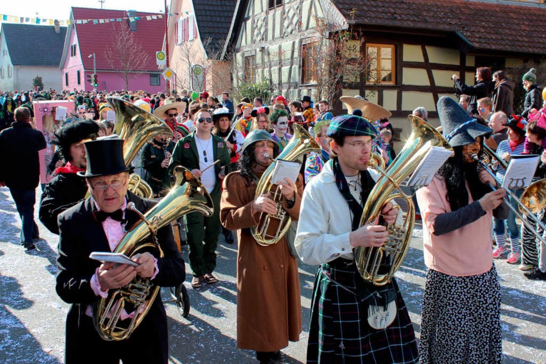 Sorgen fr den richtigen Ton: die Truppe des Musikvereins  | Foto: Mario Schneberg
