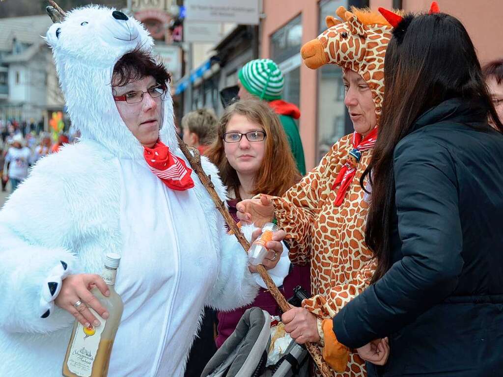 Viel Fantasie und Kreativitt bewiesen die nrrischen Gruppen beim Kinderumzug. Auch die Zuschauer hatten ihren Spa.