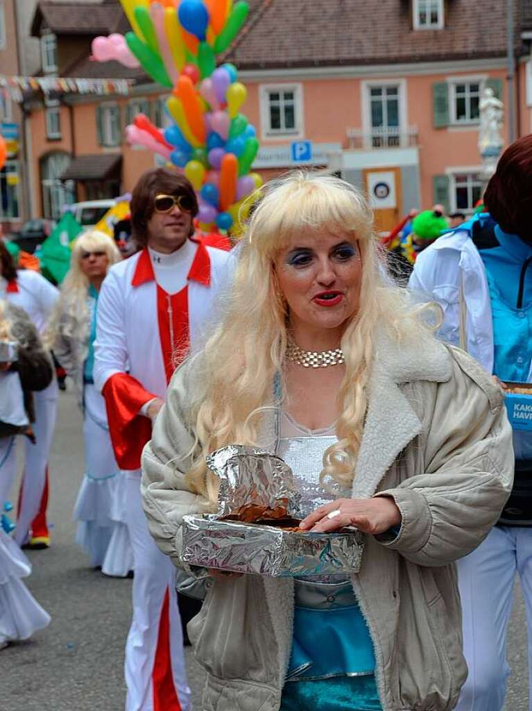 Viel Fantasie und Kreativitt bewiesen die nrrischen Gruppen beim Kinderumzug. Auch die Zuschauer hatten ihren Spa.