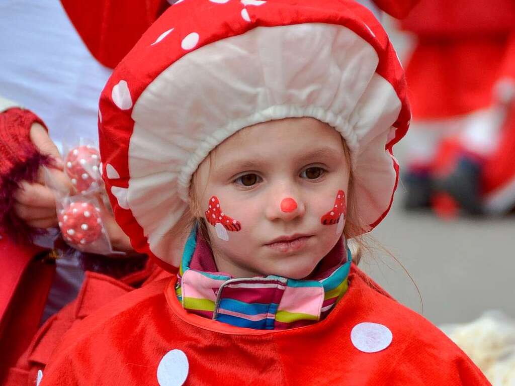 Viel Fantasie und Kreativitt bewiesen die nrrischen Gruppen beim Kinderumzug. Auch die Zuschauer hatten ihren Spa.