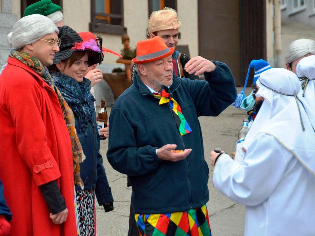 Viel Fantasie und Kreativitt bewiesen die nrrischen Gruppen beim Kinderumzug. Auch die Zuschauer hatten ihren Spa.