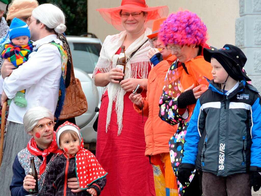 Viel Fantasie und Kreativitt bewiesen die nrrischen Gruppen beim Kinderumzug. Auch die Zuschauer hatten ihren Spa.