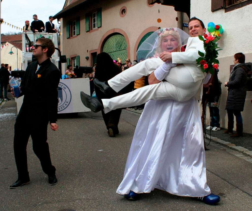 Ein(e)getragene Hochzeit.