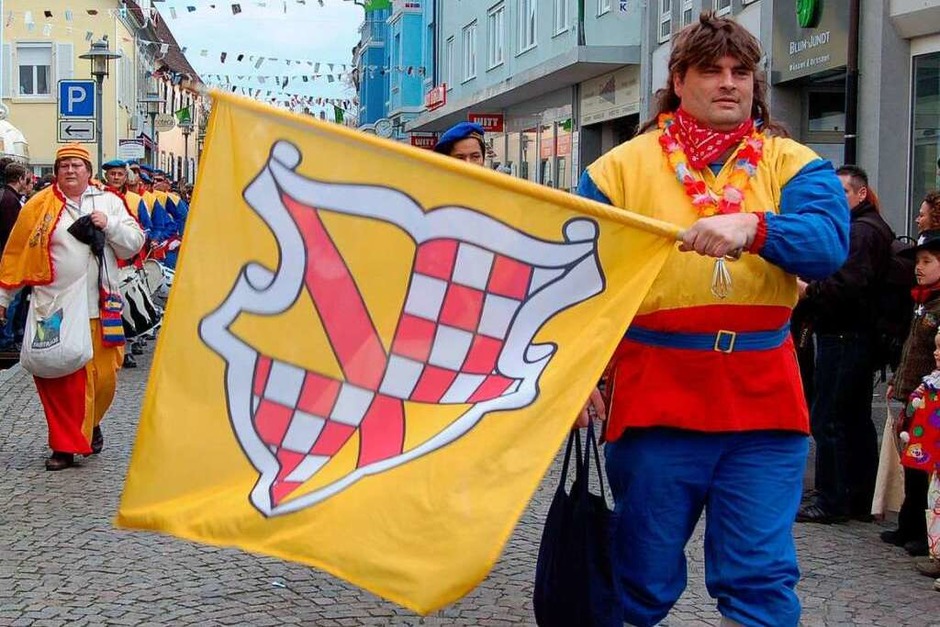 Führten den Umzug traditionsgemäß an: Die Hachberger Herolde. (Foto: Christian Ringwald) Führten den Umzug traditionsgemäß an: Die Hachberger Herolde. (Foto: Christian Ringwald)