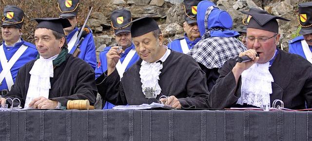 Die  Richter Jrgen Wehrle, Roland Walleser und Volker Kaiser (von links)  | Foto: Verena Wehrle