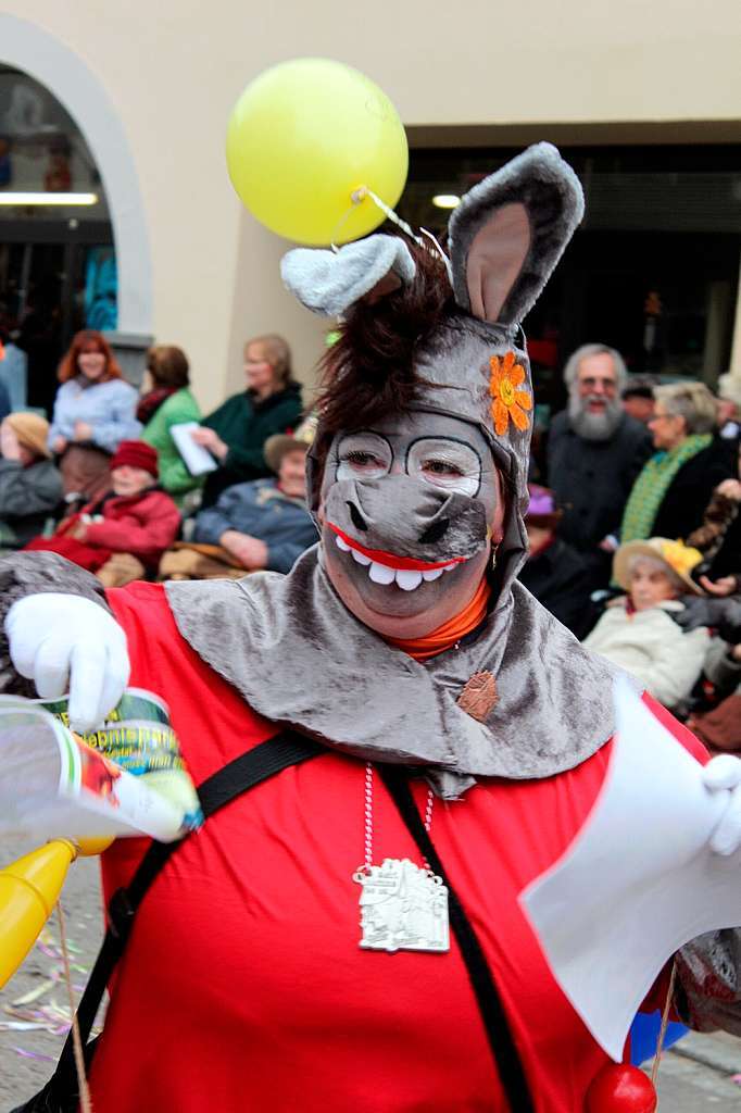 Beim Fasnachtsumzug in Zell kamen die Zuschauer aus dem Staunen nicht heraus