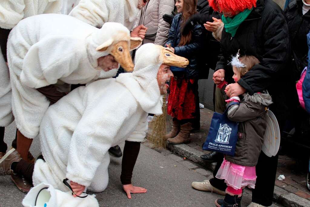 Beim Fasnachtsumzug in Zell kamen die Zuschauer aus dem Staunen nicht heraus