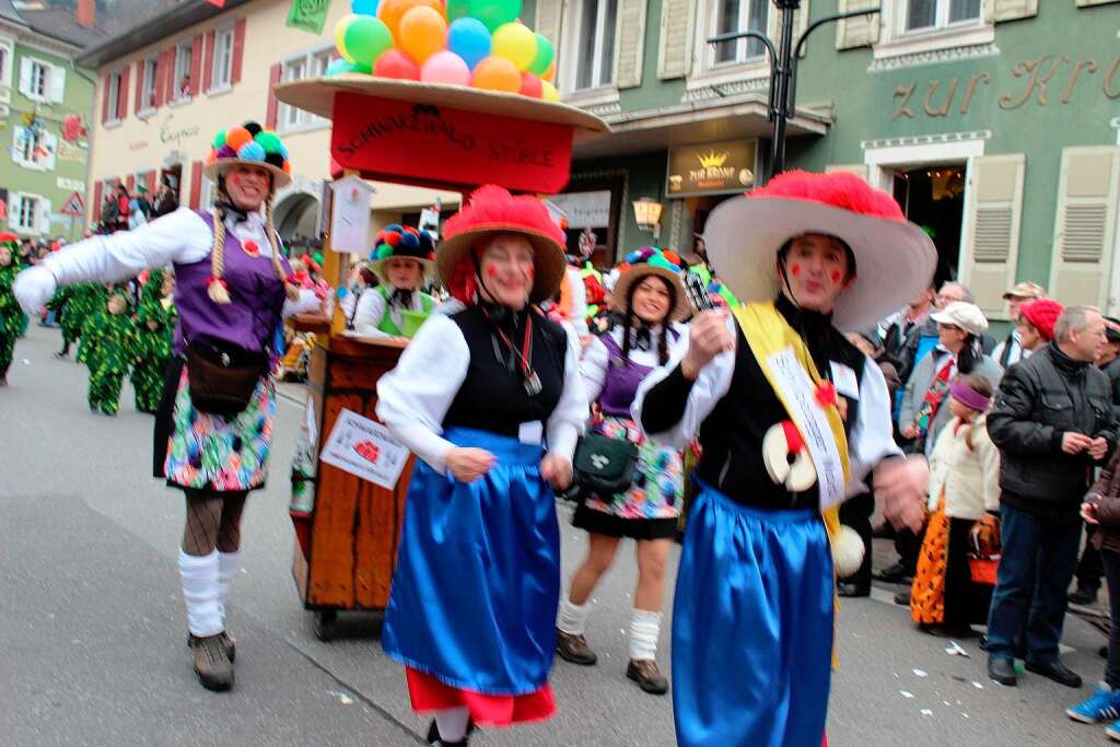 Beim Fasnachtsumzug in Zell kamen die Zuschauer aus dem Staunen nicht heraus