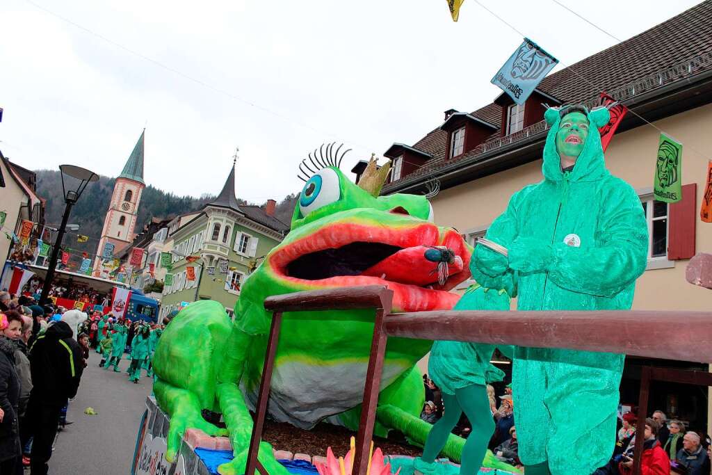 Beim Fasnachtsumzug in Zell kamen die Zuschauer aus dem Staunen nicht heraus