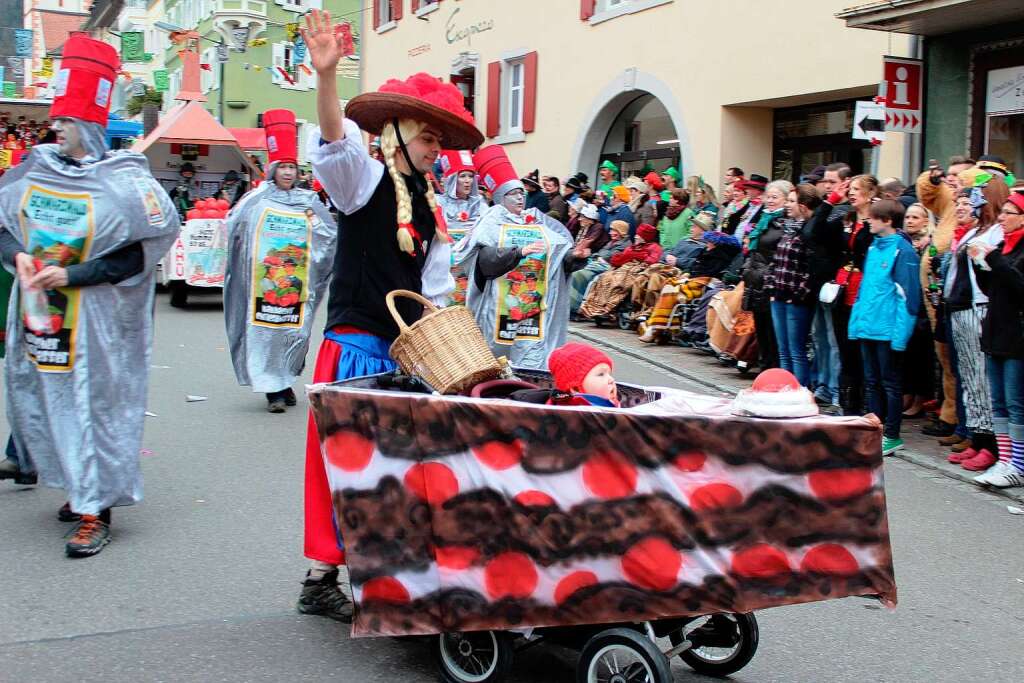 Beim Fasnachtsumzug in Zell kamen die Zuschauer aus dem Staunen nicht heraus